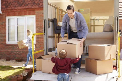 Barnes Removals team preparing items safely for a move