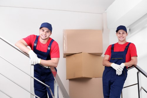 Removal team planning a home move in Barnes near residential streets