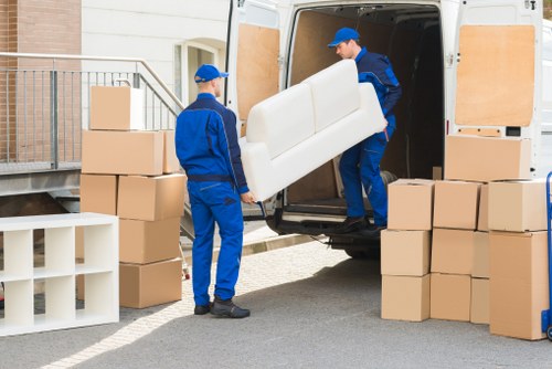 Removal truck hire service for a local move in Barnes