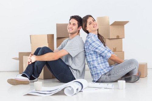 Business equipment and files prepared for office removals in Barnes