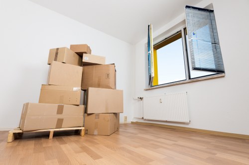 Waste clearance and disposal materials arranged for compliant handling