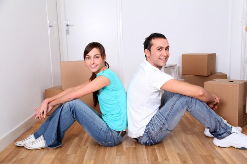 Packed household items ready for a Barnes moving day