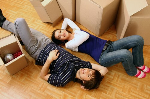 Commercial moving van support for offices and businesses in Barnes