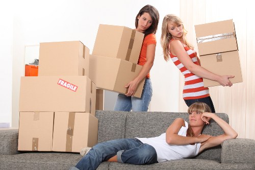 Barnes house removal service supporting a family home move on a residential street