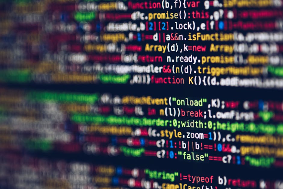 Close-up photograph of a computer screen displaying lines of code with various CSS style attributes such as font-weight, font-family, line-height, font-size, padding, and margin, all in different colo